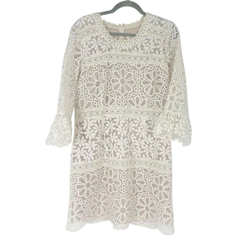 Ann Sui BHLDN Cleo Floral Lace Mini Dress - Picture 2 of 10
